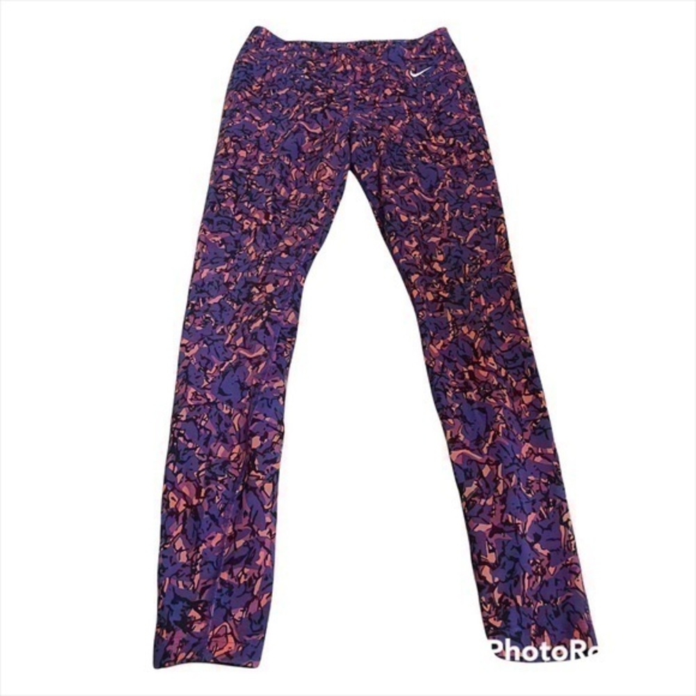 Nike splatter paint purple leggings